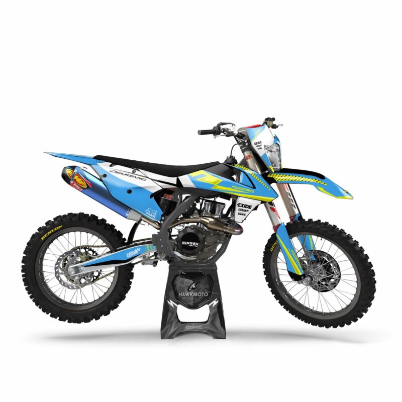 Wicked MX Graphics Kit: Fits  SX SXF EXC 85 125 150 250 300 350 450  Rangers Blue