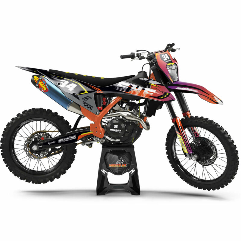 MX Motocross Graphics Kit Wicked MX Graphics Kit: Fits  All Models All Years SunStrike