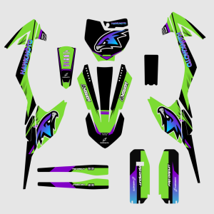 Hawkmoto Pit Bike Graphics: KRM - Kryptonite