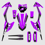 Hawkmoto Pit Bike Graphics: KRM - Puple Haze