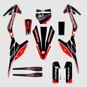 Hawkmoto Pit Bike Graphics: KRM - Gotham