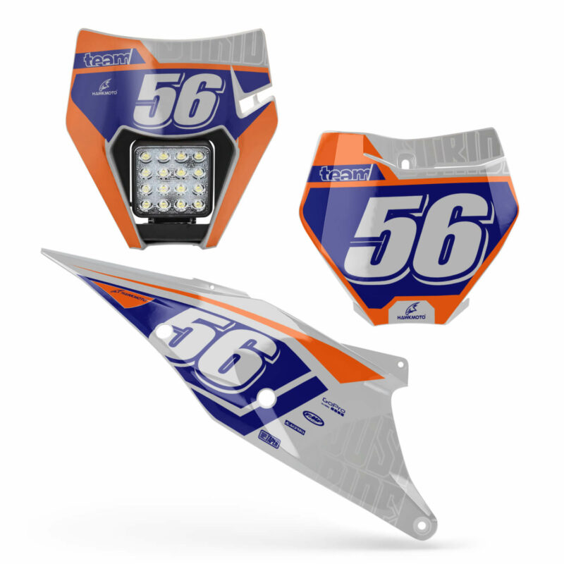 Wicked MX Graphics Kit: Fits  SX SXF EXC 85 125 150 250 300 350 450  Just Ride