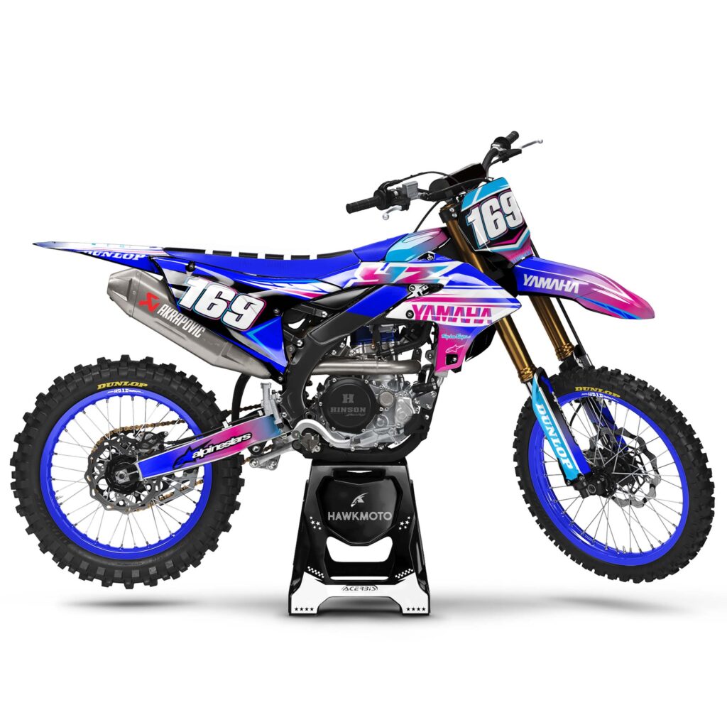 CustomMX Graphics Kit For Yamaha YZ, YZF, WR, WRF – Fits 85 125 250 450 426 & Restyle Plastics