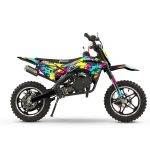 Hawkmoto 49cc Mini Bike Mayhem V2 Graphics Kit - Graffiti Black