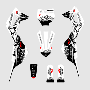 Hawkmoto 49cc Mini Bike Mayhem V2 Graphics Kit - Fuji