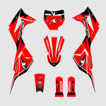 Hawkmoto 49cc Mini Bike Mayhem V2 Graphics Kit - Gassed