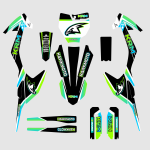 Hawkmoto Pit Bike Graphics: KRM - Night Shift