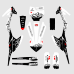 Hawkmoto Pit Bike Graphics: KRM - Fuji