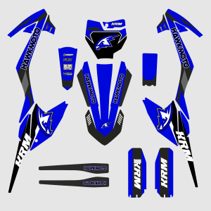 Hawkmoto Pit Bike Graphics: KRM - Yama