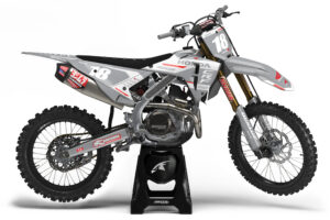 Wicked MX Graphics Kit Fits Honda CR CRF 50 70 80 85 100 125 150 230 250 300 450 -  Syrus - Grey