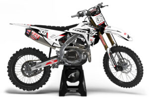 Wicked MX Graphics Kit Fits Honda CR CRF 50 70 80 85 100 125 150 230 250 300 450 - Yenz White